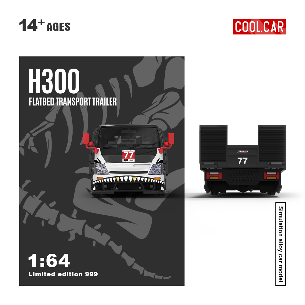 Car Accessories Company - Cool Car 1:64 H300 Płaska Przyczepa