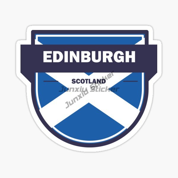 Car Accessories Edinburgh - Naklejka samochodowa EDINBURGH SZKOCJA Krajobraz Samoprzylepna