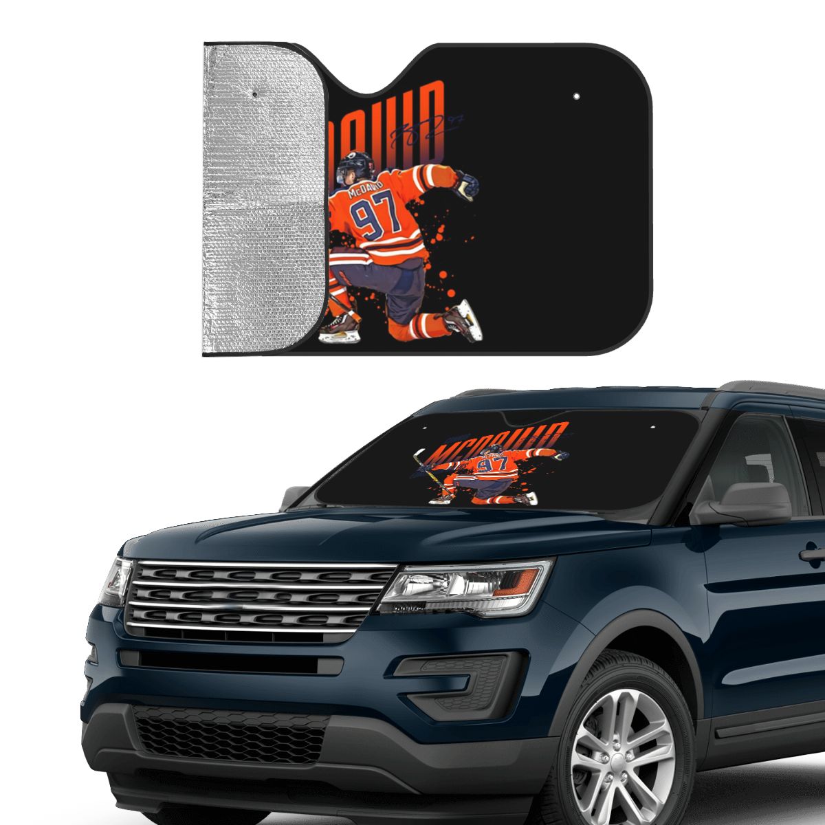 Car Accessories Edmonton - Connor McDavid 97 Osłona przeciwsłoneczna na