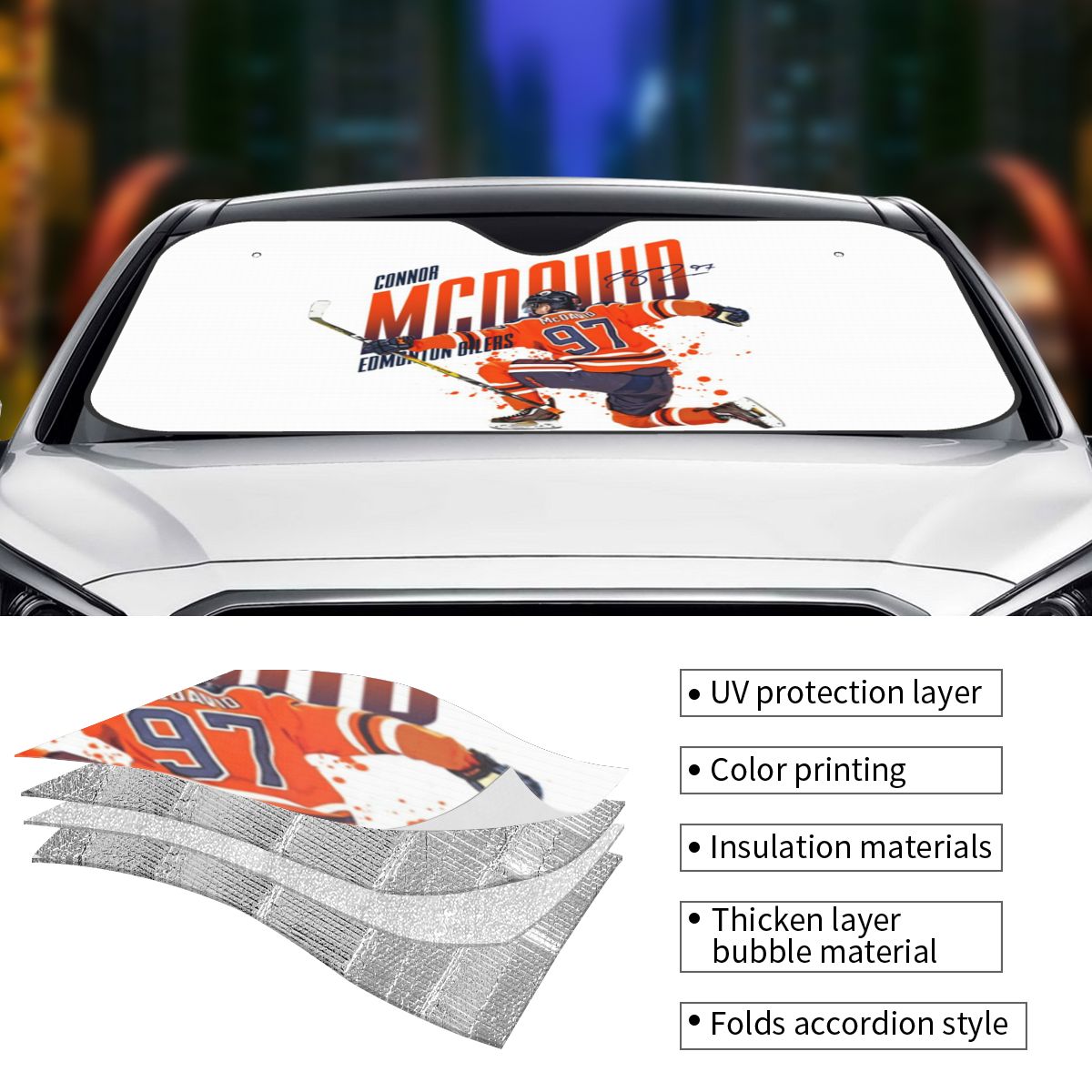 Connor McDavid 97 Osłona przec – Car Accessories Edmonton recenzja i cena
