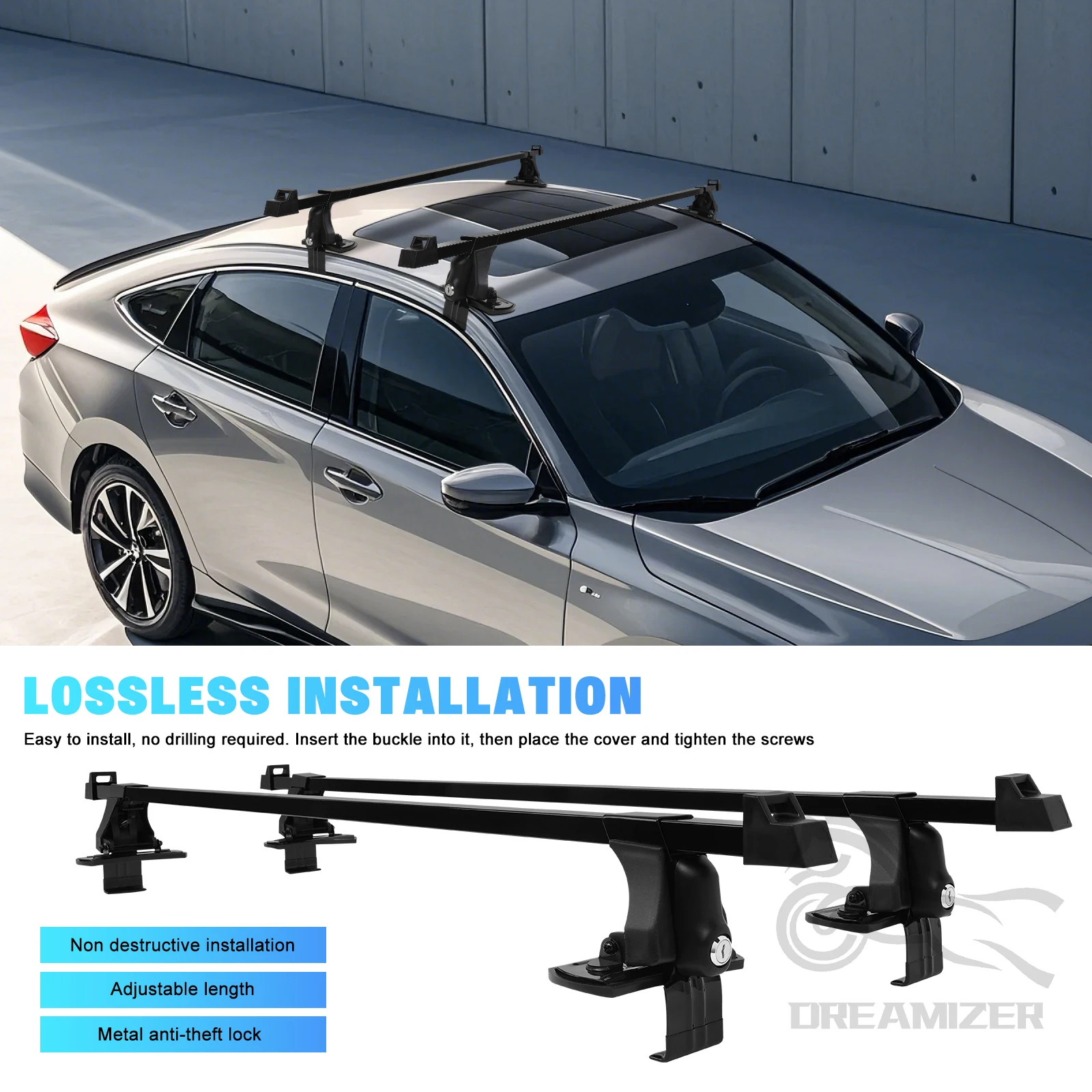 1 para uniwersalnych 54-calowy – Car Roof Rack Cross Bar recenzja i cena