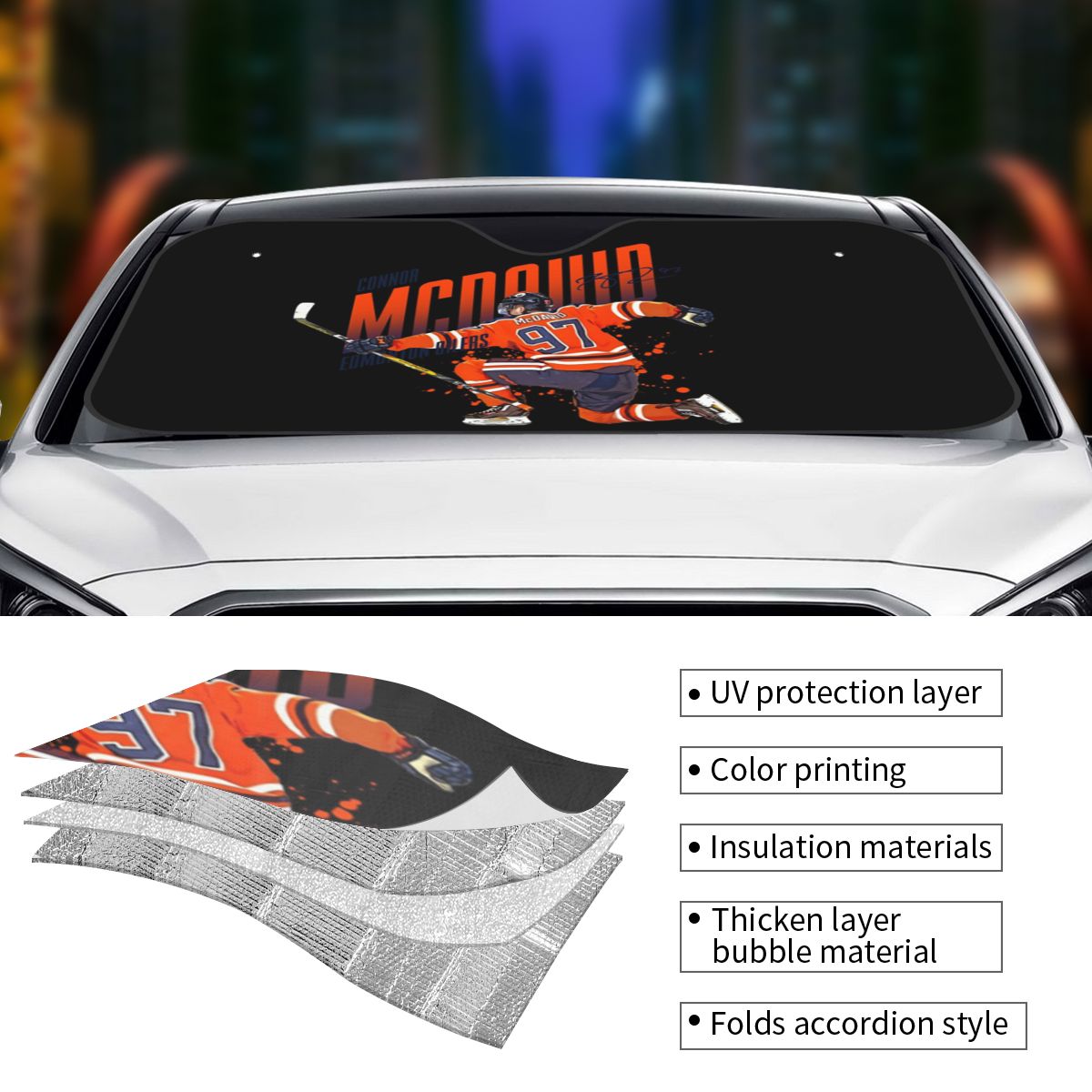 Connor McDavid 97 Osłona przec – Car Accessories Edmonton recenzja i cena