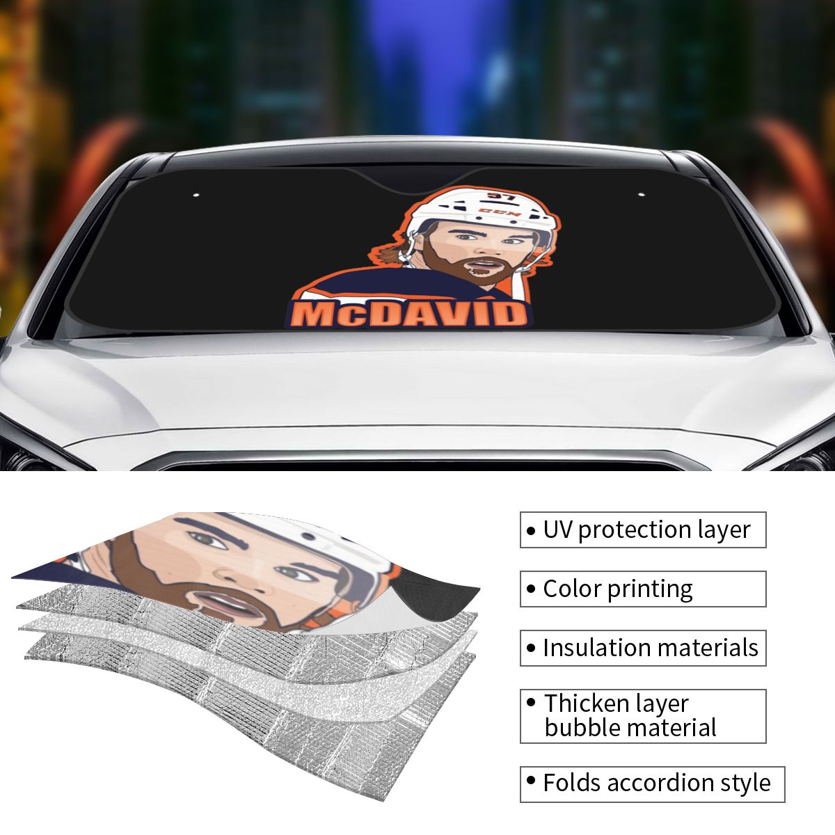 Connor McDavid 97 Osłona przec – Car Accessories Edmonton recenzja i cena